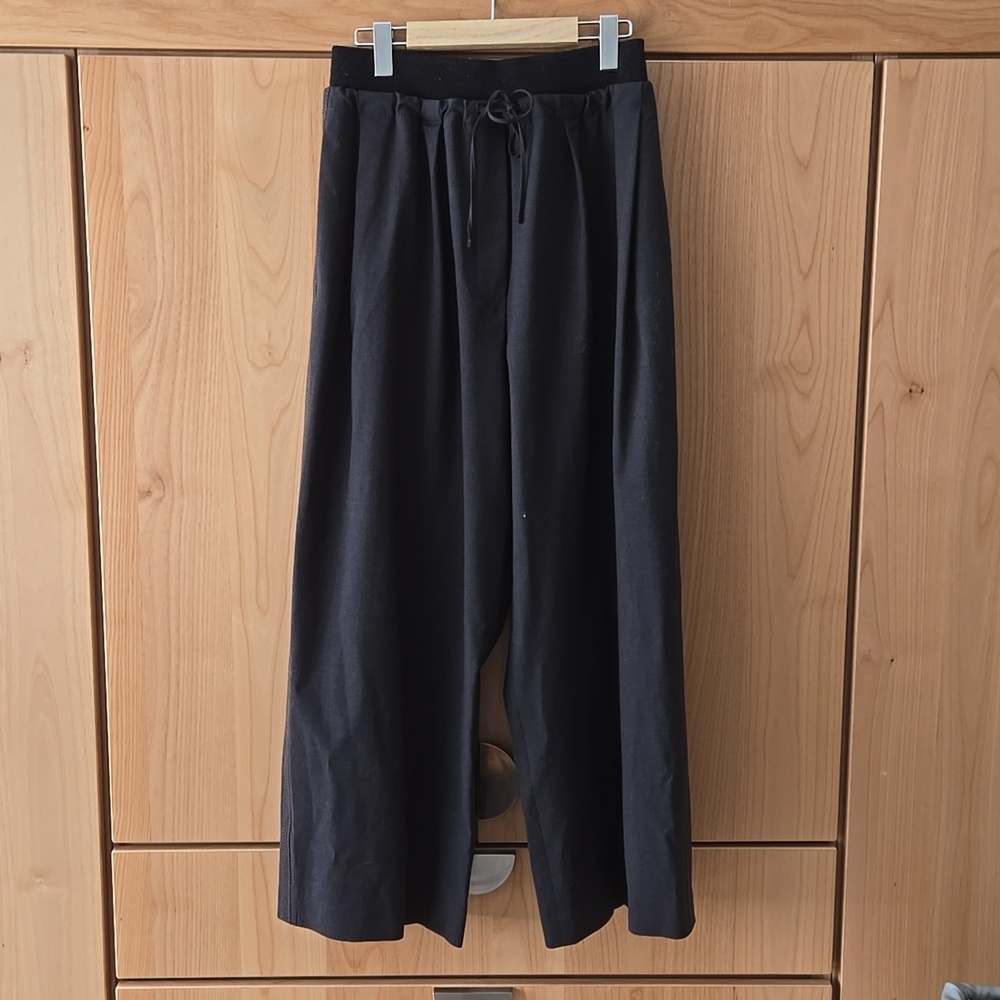 Brunello Cucinelli Monili Wide Leg Pants, Deconstructed Dress Pants, Size 4